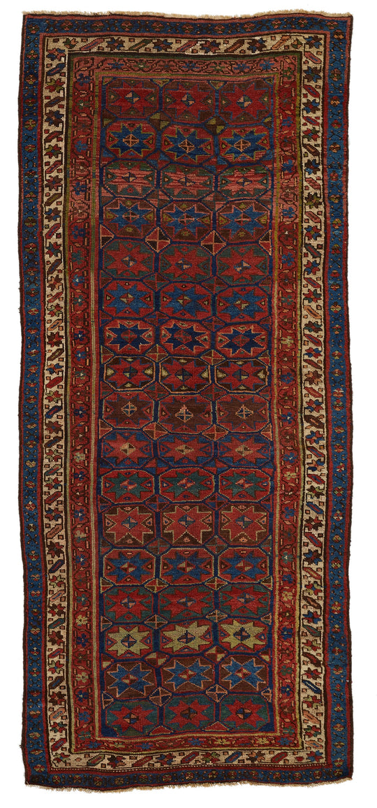 4x9 Multicolor Persian Tribal Rug