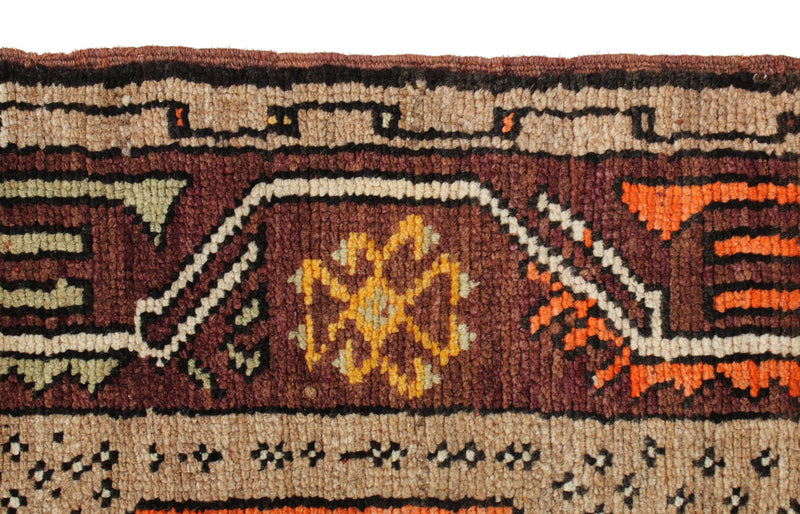 6x13 Camel and Brown Turkish Tribal Runner
