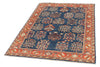 4x6 Navy and Red Anatolian Traditional Rug