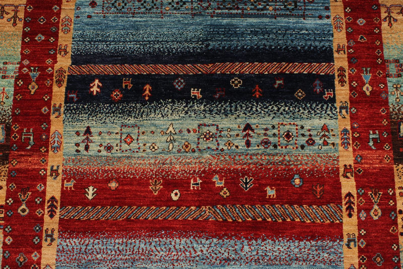 4x6 Multicolor Anatolian Tribal Rug