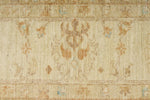 8x9 Light Brown and Ivory Turkish Oushak Rug