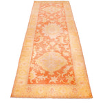 4x11 Beige and Rust Turkish Traditional Runner