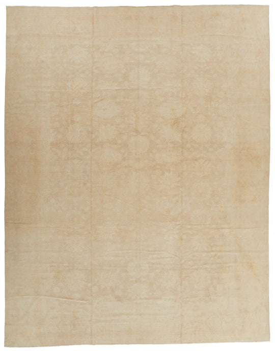12x16 Beige Turkish Oushak Rug