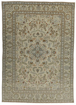 9x13 Green and Brown Persian Rug