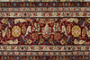 8x10 Ivoy and Red Turkish Silk Rug