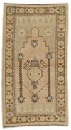 4x7 Brown and Brown Anatolian Turkish Tribal Rug