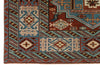 4x6 Burgundy and Multicolor Anatolian Turkish Tribal Rug