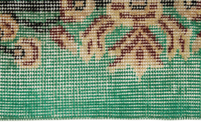 4x7 Turquoıse and Multicolor Anatolian Turkish Tribal Rug