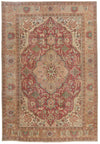 7x10 Pink and Multicolor Turkish Overdyed Rug