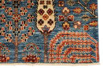 3x21 Navy and Multicolor Anatolian Traditional Runner