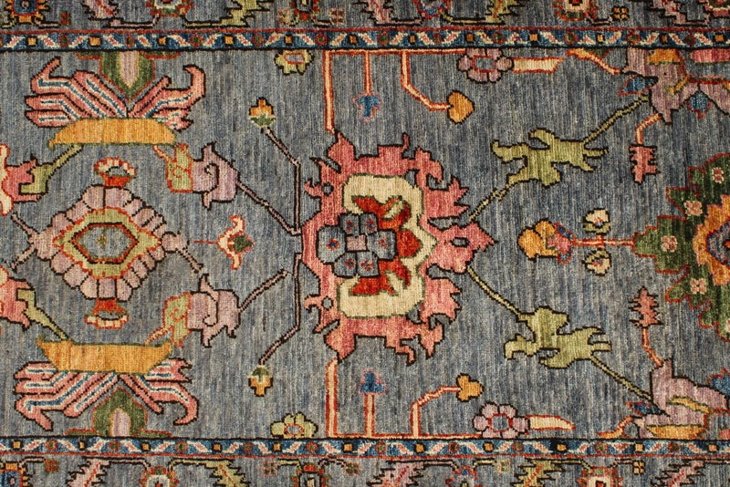 3x14 Gray and Multicolor Anatolian Traditional Runner