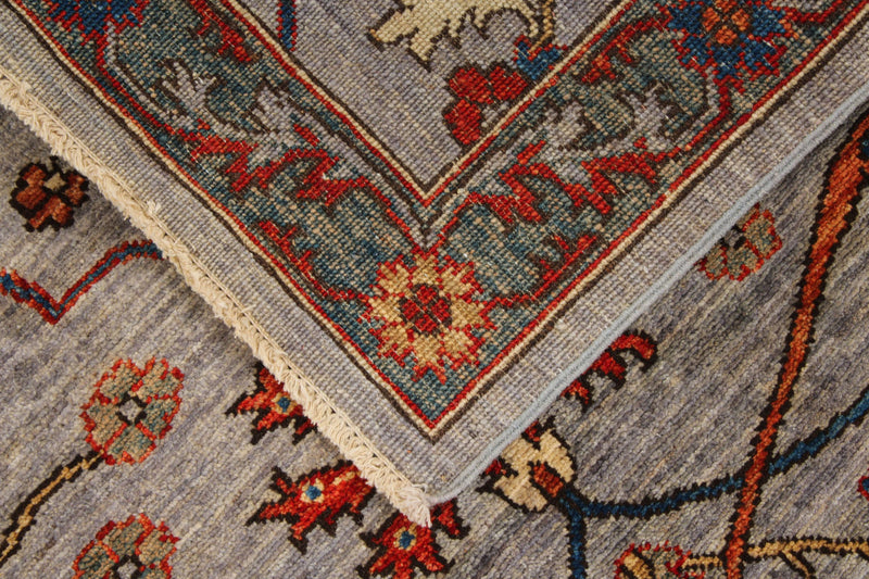 3x16 Gray and Multicolor Anatolian Traditional Runner