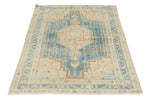 3x5 Blue and Ivory Persian Rug