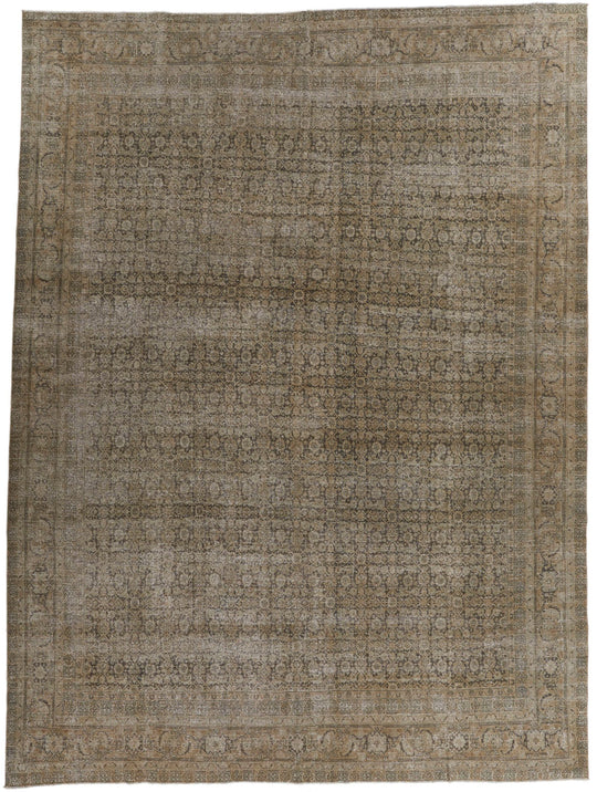 10x13 Brown and Light Brown Persian Traditional Rug