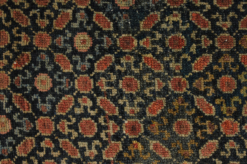 4x15 Brown and Multicolor Anatolian Tribal Runner
