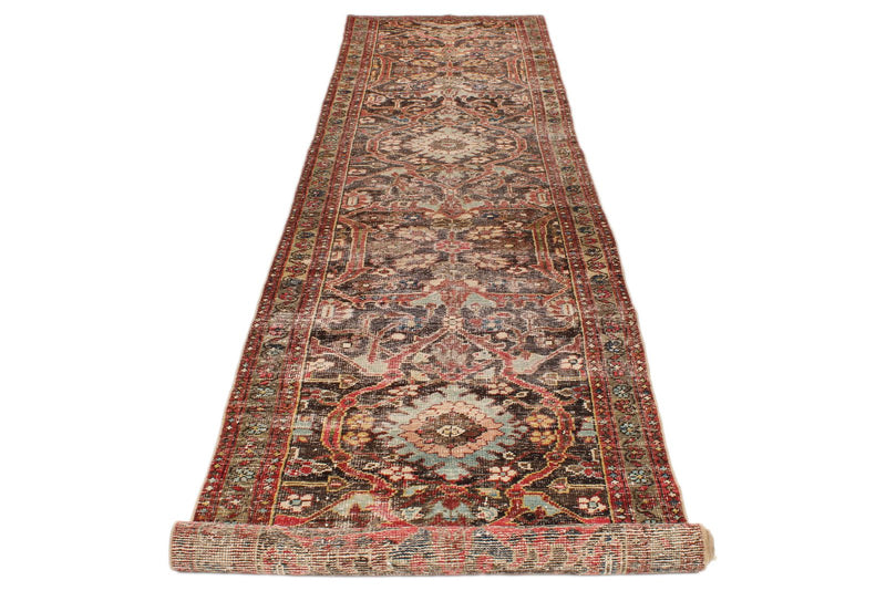 3x16 Brown and multicolor Persian Runner