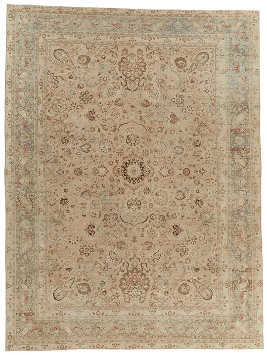 11x15 Light Rust and Multicolor Persian Rug