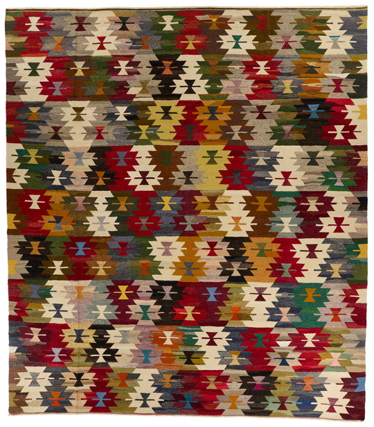 12x15 Multicolor Turkish Tribal Rug