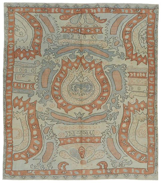 8x9 Multicolor Turkish Traditional Rug