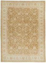 10x14 Brown and Gold Persian Rug
