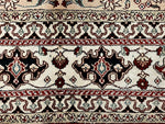 5x8 Ivory and Multicolor Turkish Silk Rug