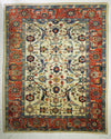 13x16 Beige and Red Turkish Oushak Rug
