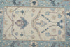 2x3 Ivory and Blue Turkish Traditional Rug