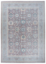 10x14 Purple and Blue Turkish Traditional Rug