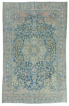 6x10 Blue and Blue Persian Traditional Rug