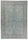 8x11 Blue and Purple Turkish Traditional Rug