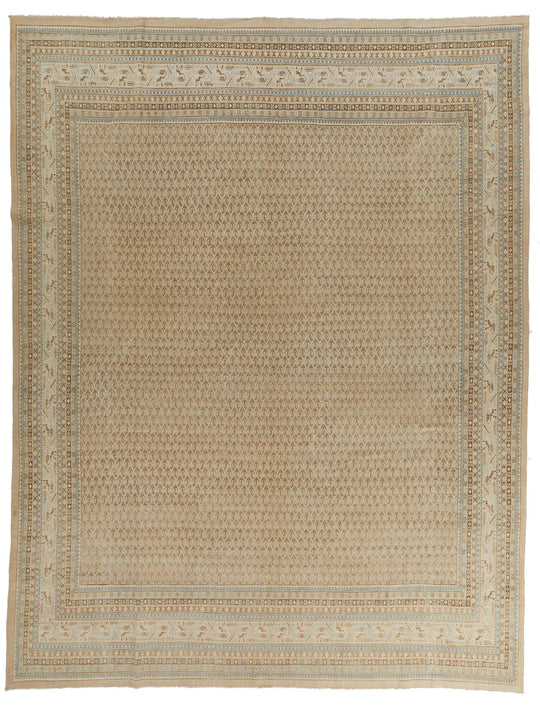 10x13 Beige and Brown Persian Traditional Rug