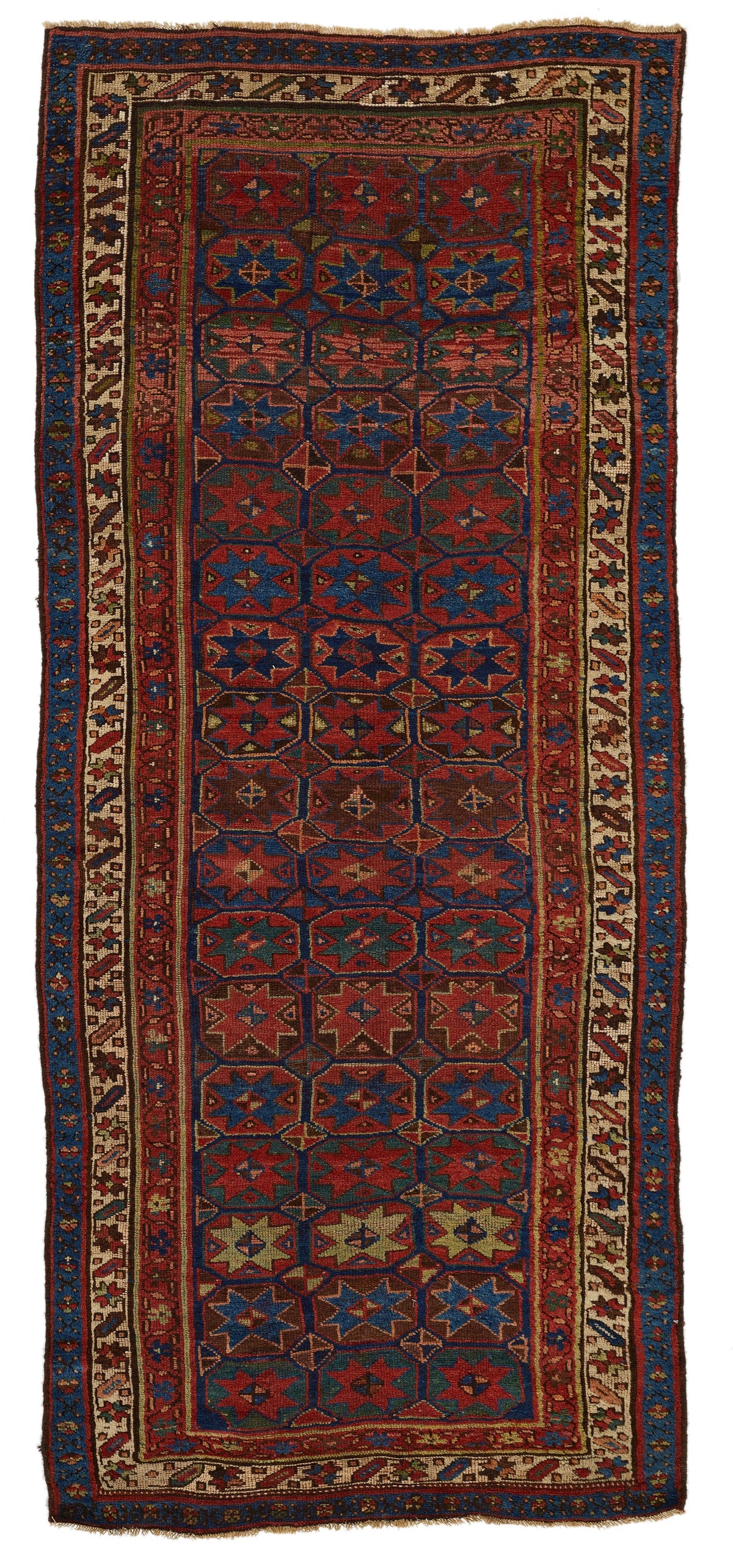 4x9 Multicolor Persian Tribal Rug