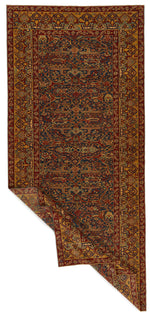 6x13 Blue and Gold Turkish Anatolian Runner