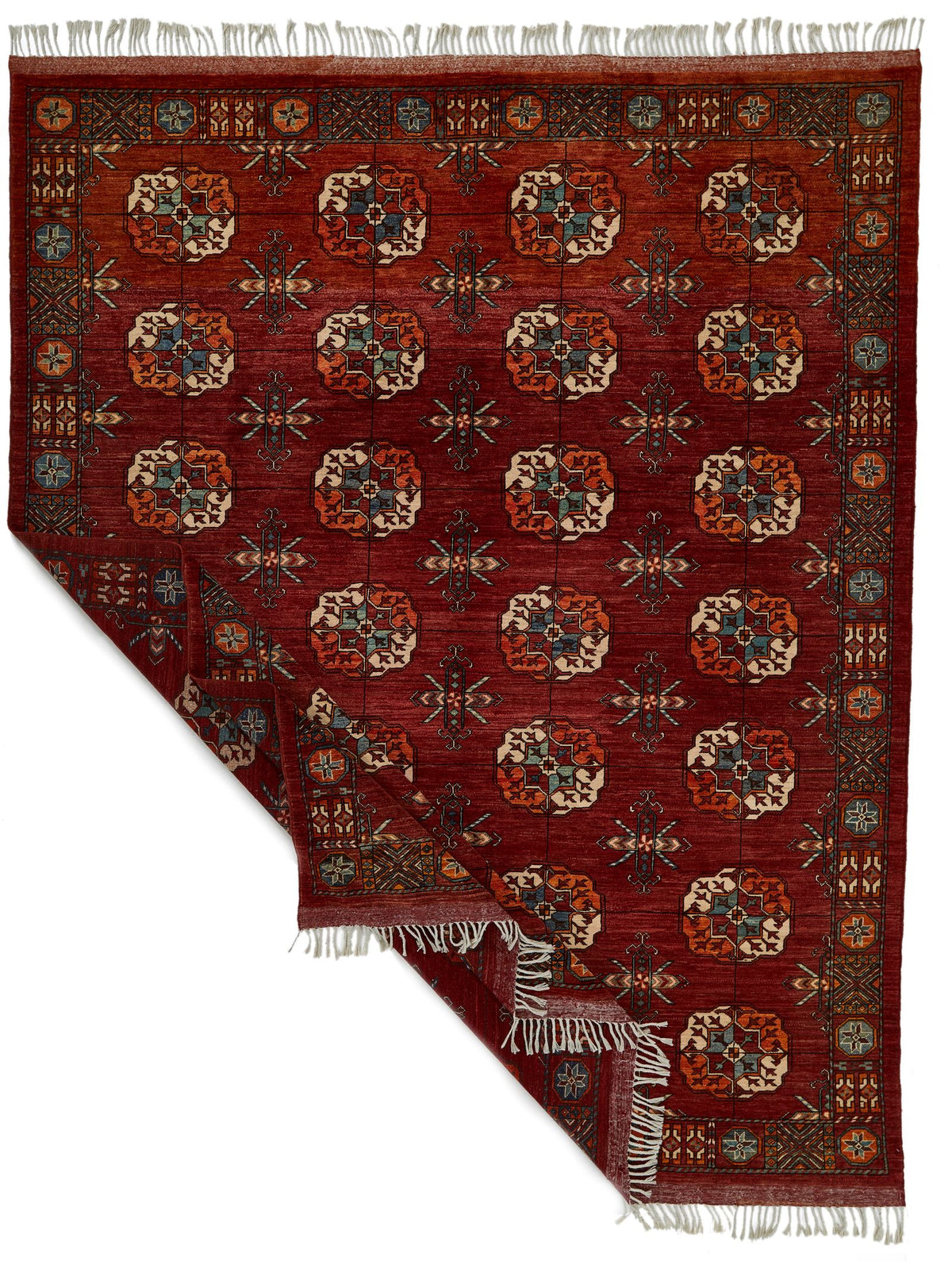 8x10 Red Turkish Tribal Rug