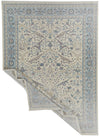 8x11 Ivory and Blue Turkish Traditional Rug