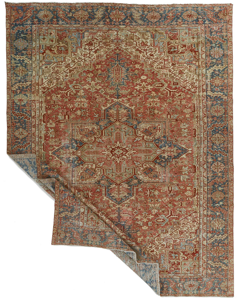 9x12 Rust and Gray Anatolian Persian Rug