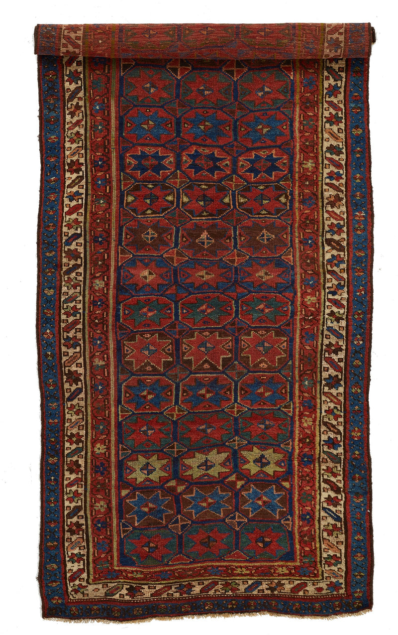 4x9 Multicolor Persian Tribal Rug