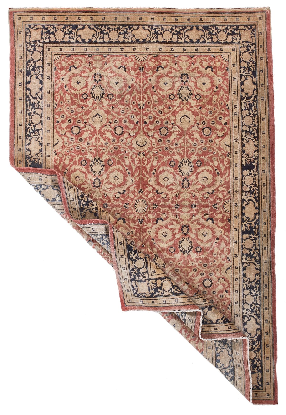 5x7 Beige and Pink Turkish Traditional Rug