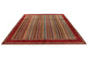 8x10 Multicolor and Red Turkish Tribal Rug