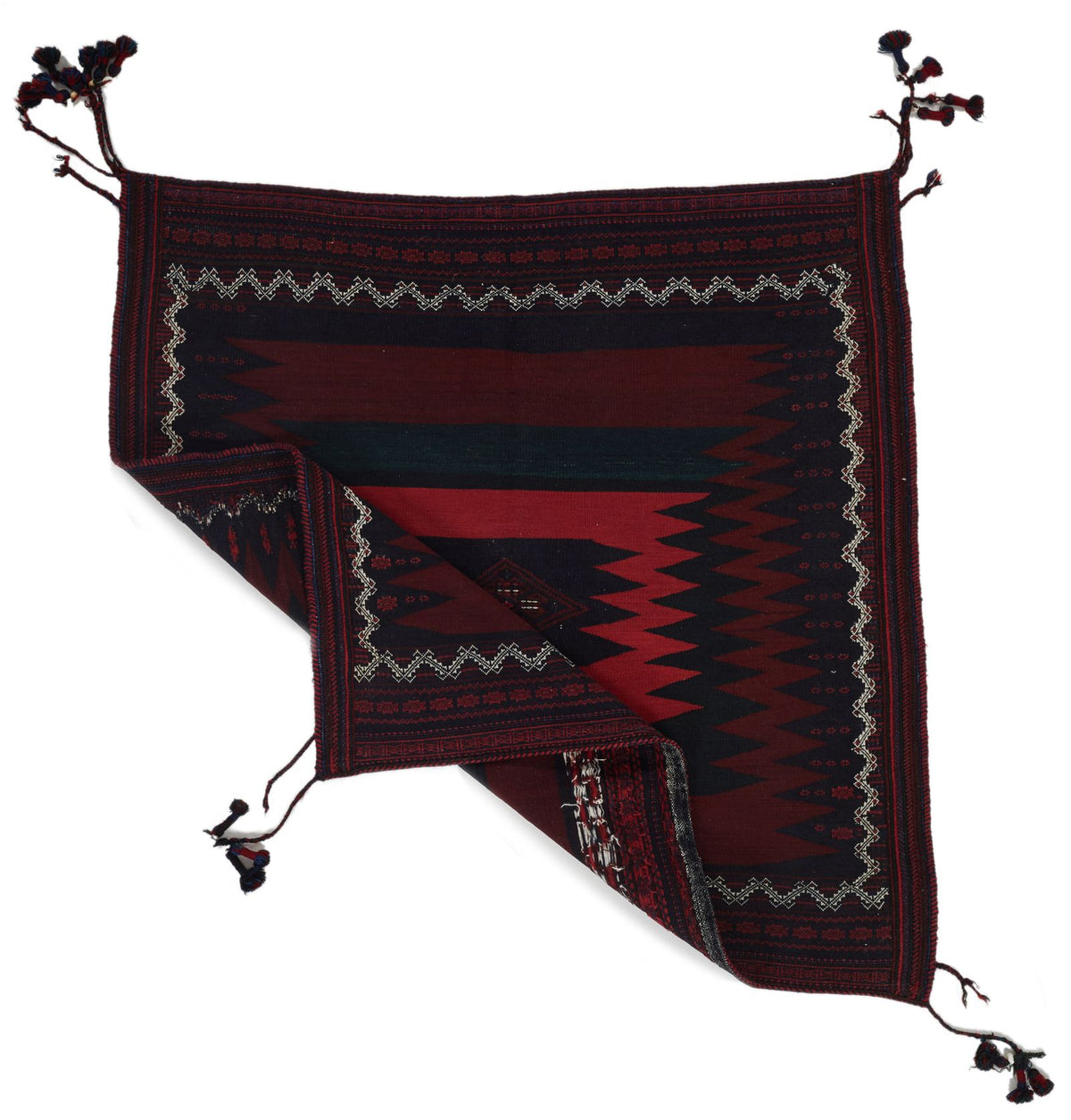 4x4 Multicolor Anatolian Tribal Rug