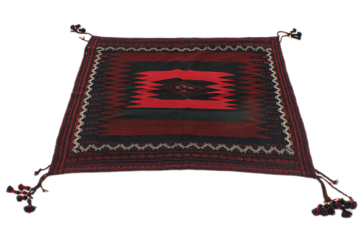4x4 Multicolor Anatolian Tribal Rug