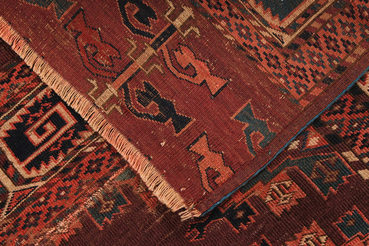 4x7 Red and Brown Anatolian Tribal Rug