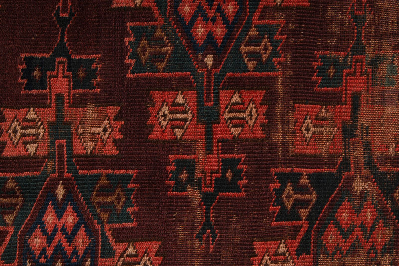 4x7 Red and Brown Anatolian Tribal Rug