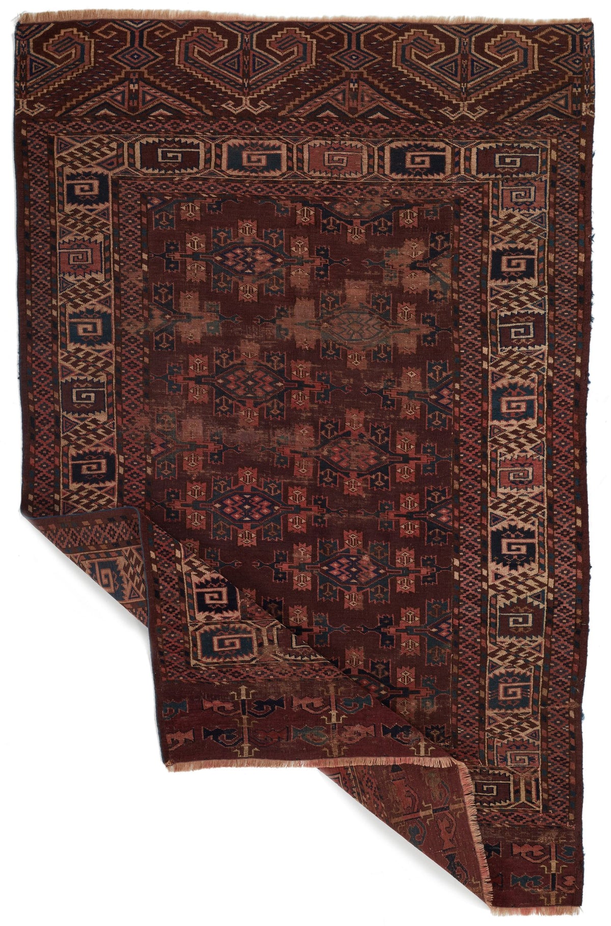 4x7 Red and Brown Anatolian Tribal Rug