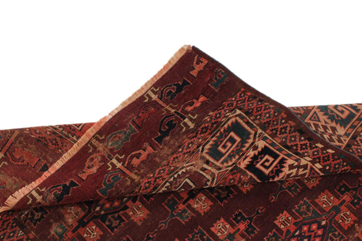 4x7 Red and Brown Anatolian Tribal Rug