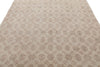 7x11 Ivory and Brown Turkish Anatolian Rug