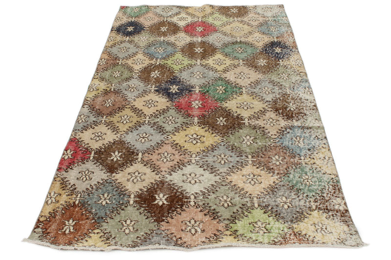 4x8 Multicolor Turkish Anatolian Runner