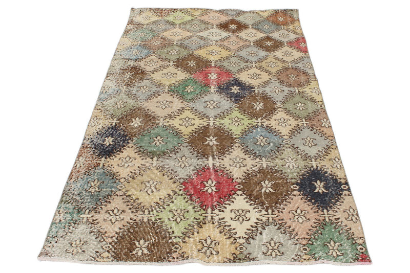4x8 Multicolor Turkish Anatolian Runner
