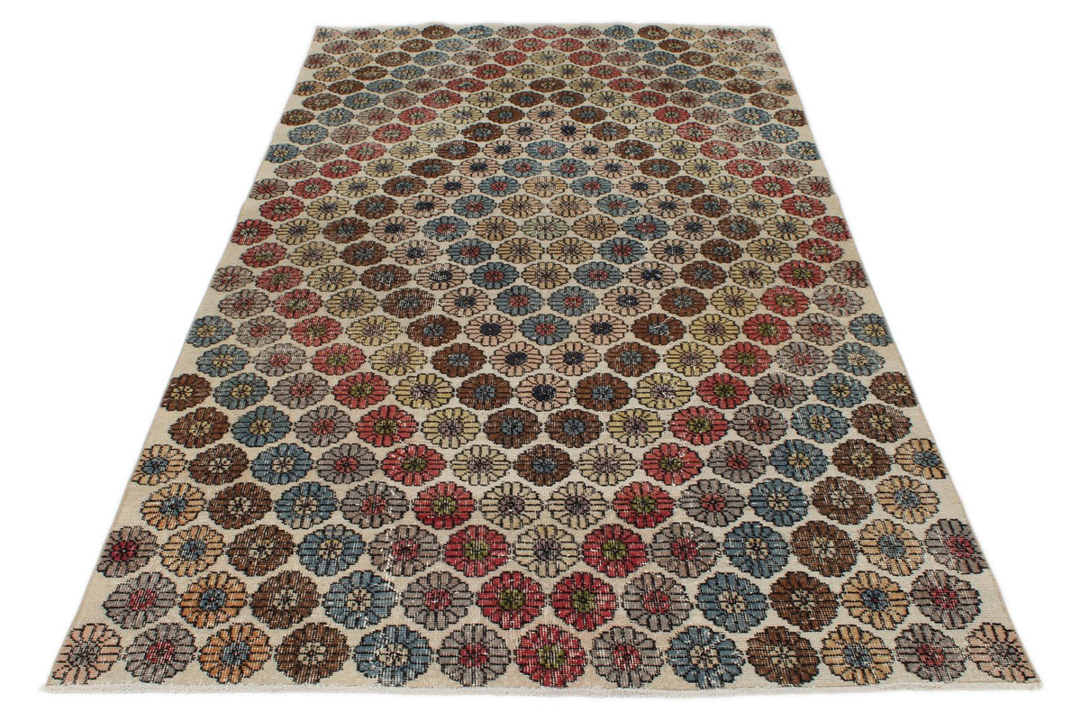 5x9 Multicolor Turkish Anatolian Rug