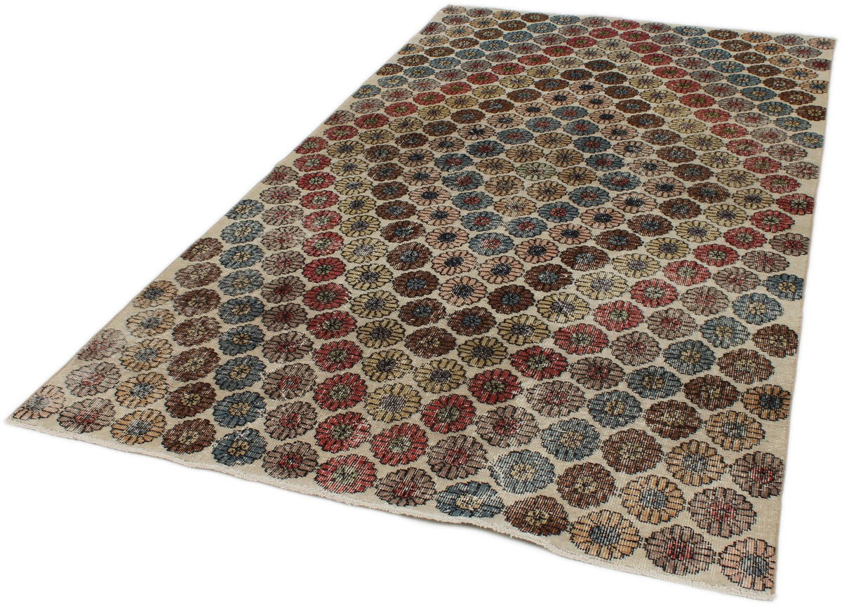 5x9 Multicolor Turkish Anatolian Rug